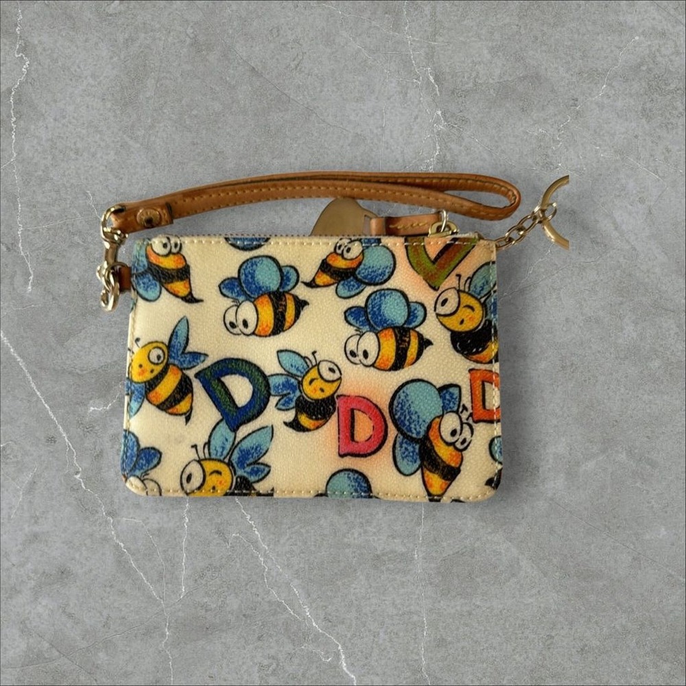 Dooney & Bourke Bumble Bee Medium Wristlet - Picture 2 of 10